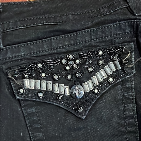 ⭐️ Miss Me Jeans Signature Rise Skinny Black Size 30 - Picture 5 of 9